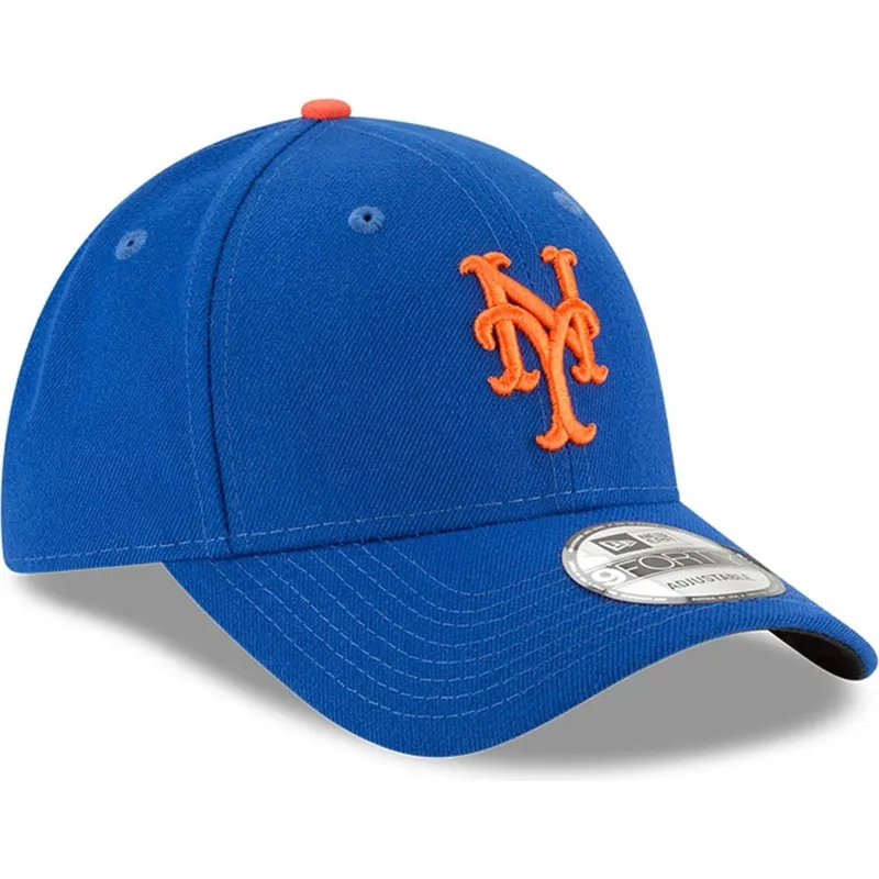 blaue-verstellbare-gebogene-kappe-9forty-the-league-der-new-york-mets-mlb-von-new-era blaue-verstellbare-gebogene-kappe-9forty-the-league-der-new-york-mets-mlb-von-new-era