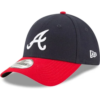 Mützen gebogen marineblau verstellbares band 9FORTY The League der Atlanta Braves MLB von New Era
