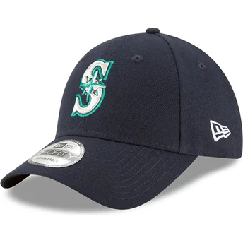 Mützen gebogen marineblau verstellbares band 9FORTY The League der Seattle Mariners MLB von New Era