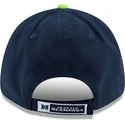 marineblaue-verstellbare-curved-cap-9forty-the-league-der-seattle-seahawks-nfl-von-new-era