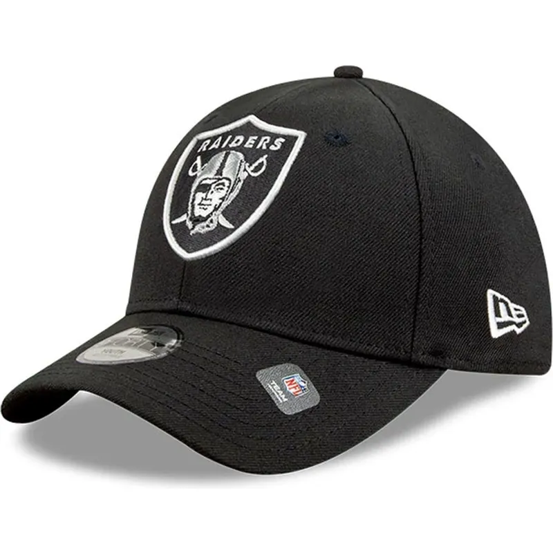 schwarze-verstellbare-gebogene-kappe-9forty-the-league-der-las-vegas-raiders-nfl-von-new-era schwarze-verstellbare-gebogene-kappe-9forty-the-league-der-las-vegas-raiders-nfl-von-new-era