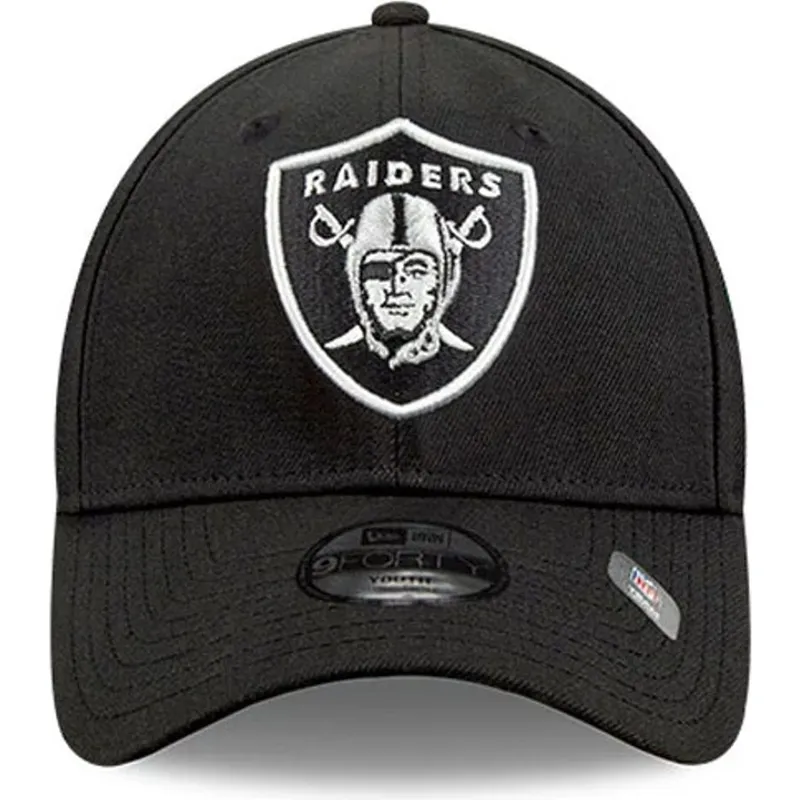 schwarze-verstellbare-gebogene-kappe-9forty-the-league-der-las-vegas-raiders-nfl-von-new-era schwarze-verstellbare-gebogene-kappe-9forty-the-league-der-las-vegas-raiders-nfl-von-new-era