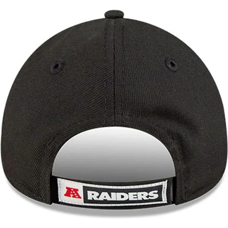 schwarze-verstellbare-gebogene-kappe-9forty-the-league-der-las-vegas-raiders-nfl-von-new-era schwarze-verstellbare-gebogene-kappe-9forty-the-league-der-las-vegas-raiders-nfl-von-new-era