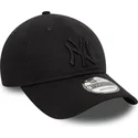 schwarze-verstellbare-curved-cap-mit-schwarzem-logo-9twenty-league-essential-der-new-york-yankees-mlb-von-new-era