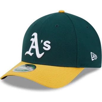 Mützen gebogen grün snapback 9FORTY M-Crown Player Replica der Oakland Athletics MLB von New Era
