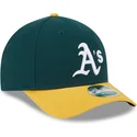 casquette-courbee-verte-et-jaune-snapback-9forty-m-crown-player-replica-oakland-athletics-mlb-new-era