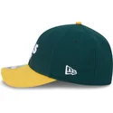 casquette-courbee-verte-et-jaune-snapback-9forty-m-crown-player-replica-oakland-athletics-mlb-new-era