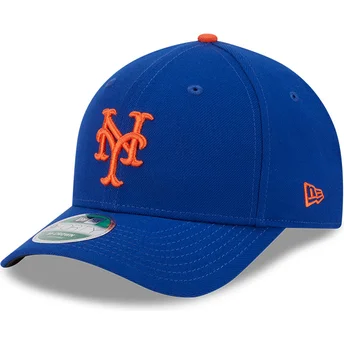 Casquette courbée bleue snapback 9FORTY M-Crown Player Replica New York Mets MLB New Era