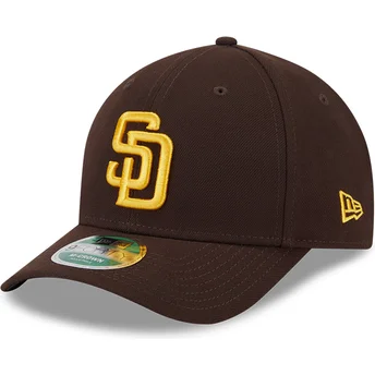 Mützen gebogen braun snapback 9FORTY M-Crown Player Replica der San Diego Padres MLB von New Era