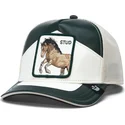 trucker-cap-schwarz-und-weiss-pferd-moto-lamba-stud-the-farm-von-goorin-bros