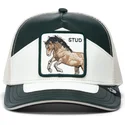 trucker-cap-schwarz-und-weiss-pferd-moto-lamba-stud-the-farm-von-goorin-bros