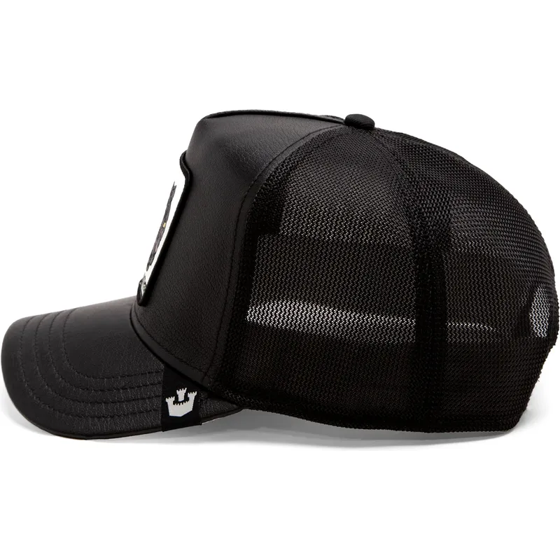 schwarze-trucker-kappe-panther-shleather-panther-the-farm-von-goorin-bros
