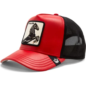 Mützen gebogen rot snapback Shleather Stallion The Farm Goorin Bros.
