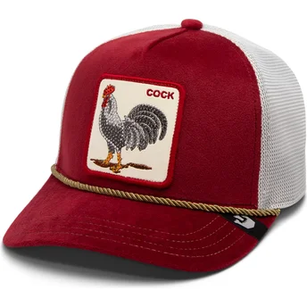 Mützen gebogen rot snapback Cock Garnet Rooster The Farm Jewel Tones The Farm Goorin Bros.