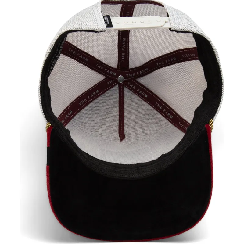 trucker-cap-rot-und-weiss-hahn-cock-garnet-rooster-the-farm-jewel-tones-von-goorin-bros trucker-cap-rot-und-weiss-hahn-cock-garnet-rooster-the-farm-jewel-tones-von-goorin-bros