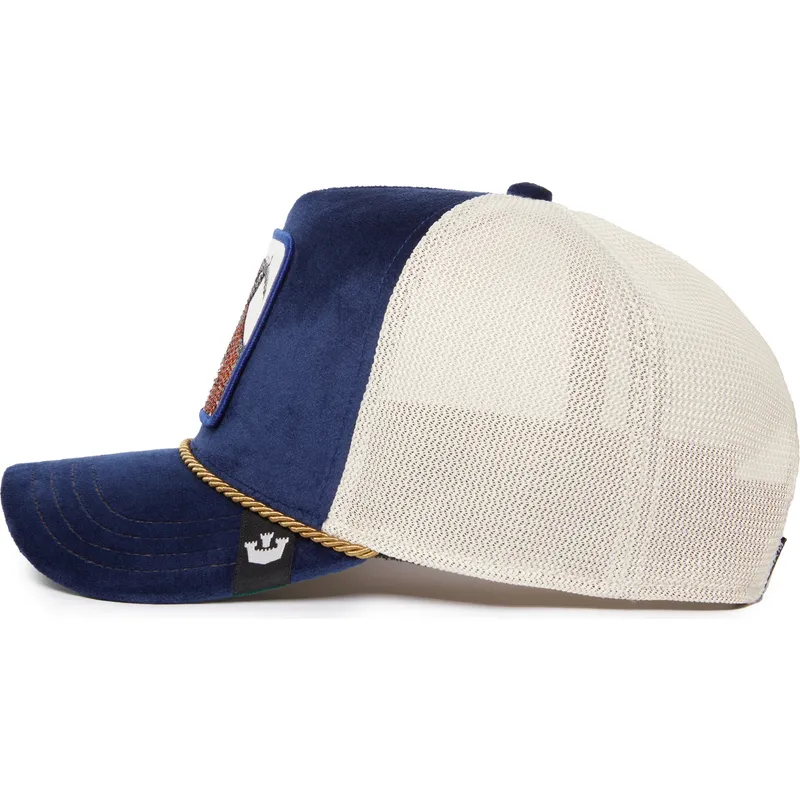 trucker-cap-blau-und-weiss-ziege-sapphire-goat-the-farm-jewel-tones-von-goorin-bros trucker-cap-blau-und-weiss-ziege-sapphire-goat-the-farm-jewel-tones-von-goorin-bros