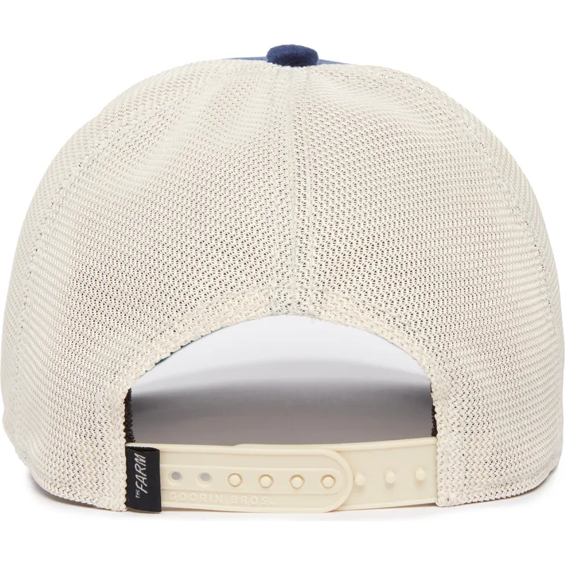 trucker-cap-blau-und-weiss-ziege-sapphire-goat-the-farm-jewel-tones-von-goorin-bros trucker-cap-blau-und-weiss-ziege-sapphire-goat-the-farm-jewel-tones-von-goorin-bros