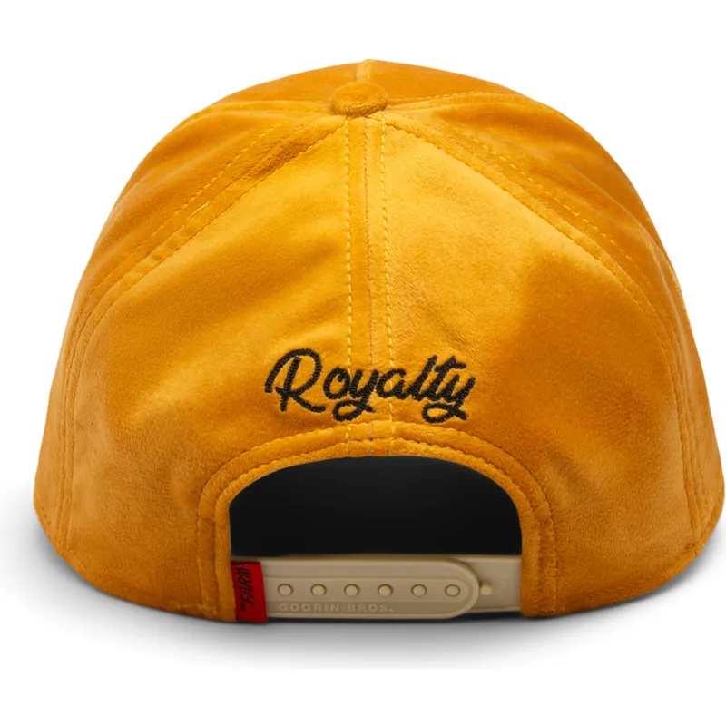 gelbe-gebogene-snapback-kappe-lowe-lion-royalty-the-farm-von-goorin-bros