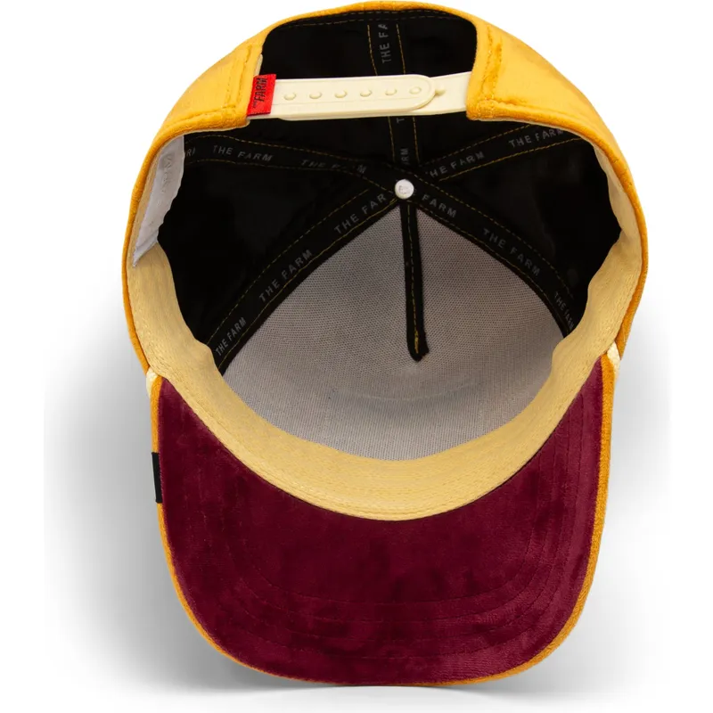 gelbe-gebogene-snapback-kappe-lowe-lion-royalty-the-farm-von-goorin-bros