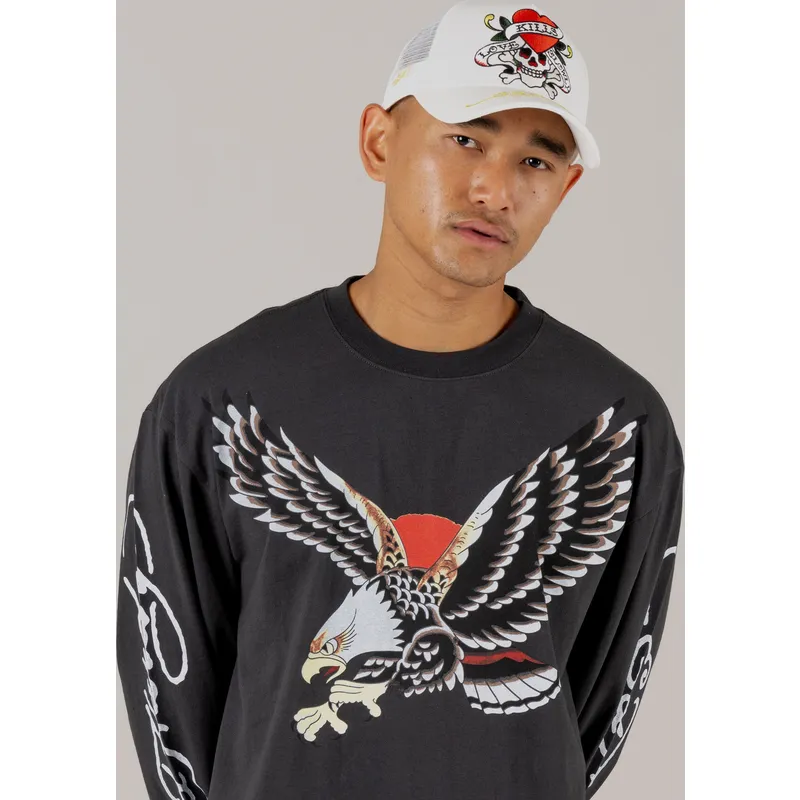 weisse-trucker-kappe-love-kills-slowly-von-ed-hardy weisse-trucker-kappe-love-kills-slowly-von-ed-hardy