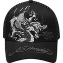 schwarze-trucker-kappe-mono-giant-dragon-von-ed-hardy