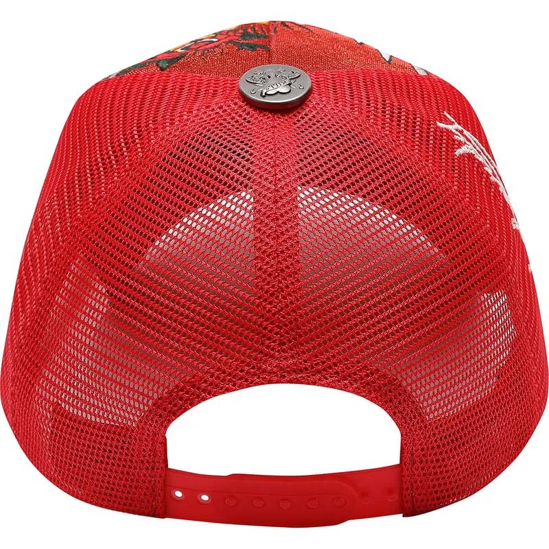rote-trucker-kappe-brave-hearts-von-ed-hardy