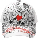 weisse-trucker-kappe-death-or-glory-von-ed-hardy
