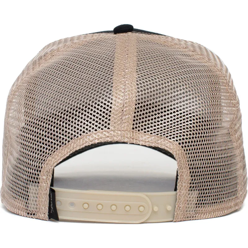 schwarze-trucker-kappe-hahn-rooster-von-goorin-bros schwarze-trucker-kappe-hahn-rooster-von-goorin-bros