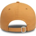 hellbraune-verstellbare-curved-cap-mit-braunem-logo-9forty-league-essential-der-los-angeles-dodgers-mlb-von-new-era