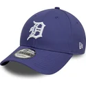 violette-verstellbare-curved-cap-9forty-league-essential-der-detroit-tigers-mlb-von-new-era