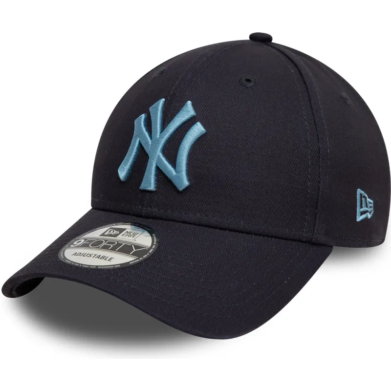 marineblaue-verstellbare-curved-cap-mit-blauem-logo-9forty-league-essential-der-new-york-yankees-mlb-von-new-era marineblaue-verstellbare-curved-cap-mit-blauem-logo-9forty-league-essential-der-new-york-yankees-mlb-von-new-era
