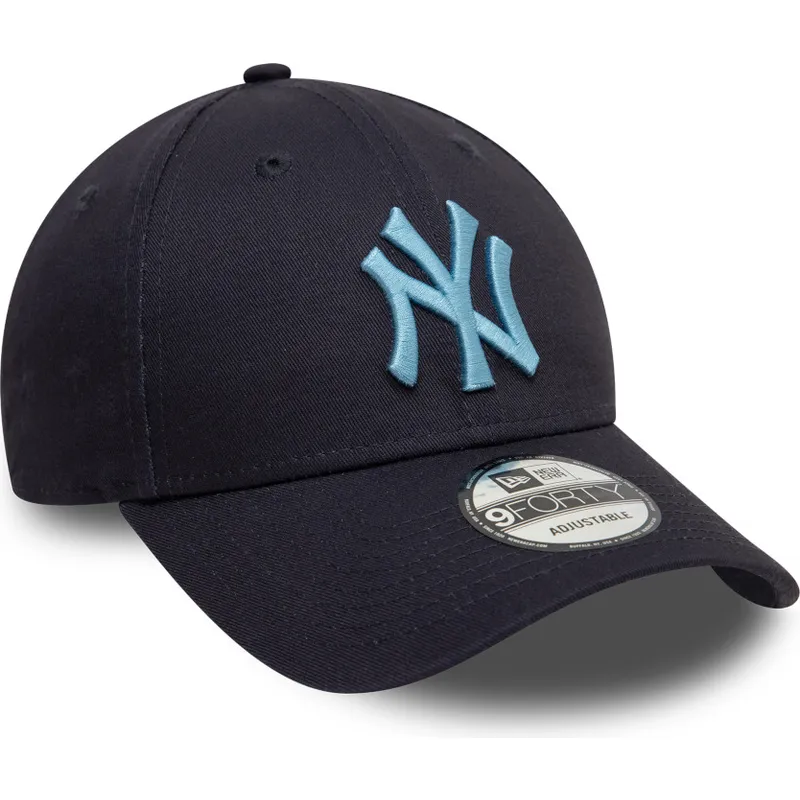 marineblaue-verstellbare-curved-cap-mit-blauem-logo-9forty-league-essential-der-new-york-yankees-mlb-von-new-era marineblaue-verstellbare-curved-cap-mit-blauem-logo-9forty-league-essential-der-new-york-yankees-mlb-von-new-era