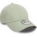 casquette-courbee-verte-claire-ajustable-9forty-essential-new-era