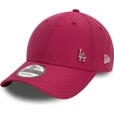 rote-verstellbare-curved-cap-9forty-flawless-der-los-angeles-dodgers-mlb-von-new-era