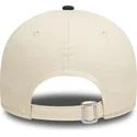 beige-und-grune-verstellbare-curved-cap-9forty-colour-block-der-oakland-athletics-mlb-von-new-era