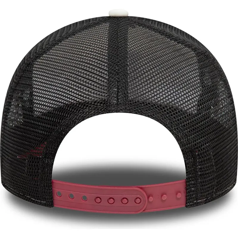 weisse-schwarze-und-rote-9forty-a-frame-graphic-trucker-cap-der-los-angeles-dodgers-mlb-dragon-von-new-era weisse-schwarze-und-rote-9forty-a-frame-graphic-trucker-cap-der-los-angeles-dodgers-mlb-dragon-von-new-era