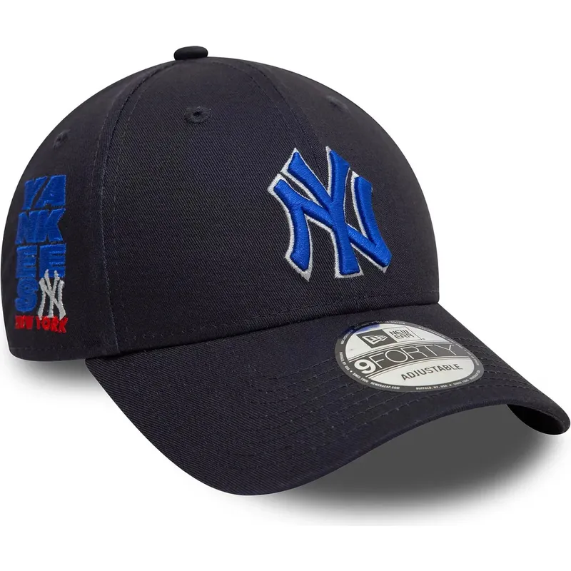 marineblaue-verstellbare-curved-cap-mit-blauem-logo-9forty-side-patch-der-new-york-yankees-mlb-von-new-era marineblaue-verstellbare-curved-cap-mit-blauem-logo-9forty-side-patch-der-new-york-yankees-mlb-von-new-era