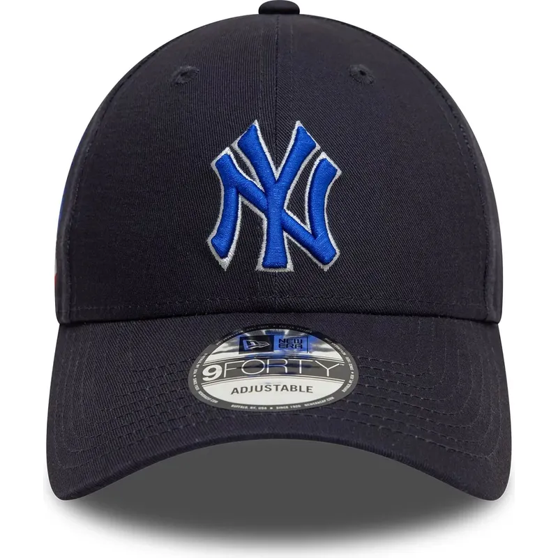 marineblaue-verstellbare-curved-cap-mit-blauem-logo-9forty-side-patch-der-new-york-yankees-mlb-von-new-era marineblaue-verstellbare-curved-cap-mit-blauem-logo-9forty-side-patch-der-new-york-yankees-mlb-von-new-era
