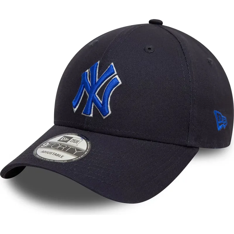 marineblaue-verstellbare-curved-cap-mit-blauem-logo-9forty-side-patch-der-new-york-yankees-mlb-von-new-era marineblaue-verstellbare-curved-cap-mit-blauem-logo-9forty-side-patch-der-new-york-yankees-mlb-von-new-era