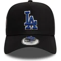 schwarze-gebogene-snapback-kappe-mit-blauem-logo-9forty-a-frame-world-series-patch-der-los-angeles-dodgers-mlb-von-new-era