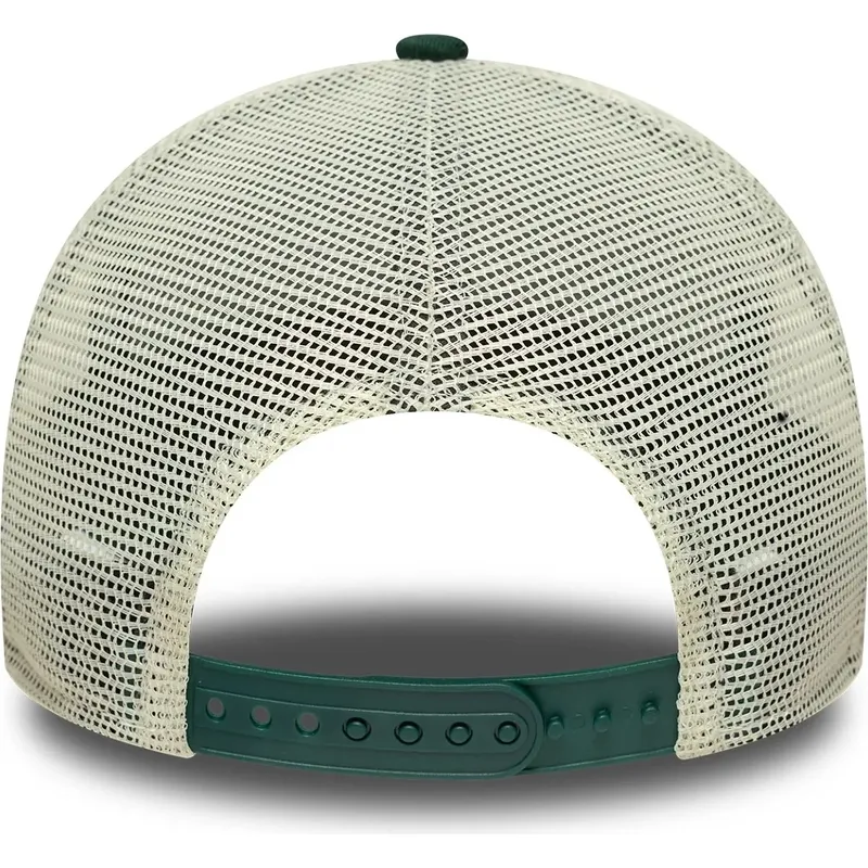 grune-trucker-kappe-9forty-a-frame-patch-der-oakland-athletics-mlb-von-new-era