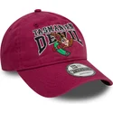 rote-verstellbare-gebogene-kappe-9twenty-washed-tasmanischer-teufel-looney-tunes-von-new-era