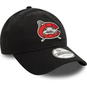 casquette-courbee-noire-ajustable-9twenty-carolina-mudcats-milb-new-era