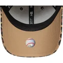 gebogene-verstellbare-leoparden-kappe-fur-damen-9forty-der-new-york-yankees-mlb-von-new-era