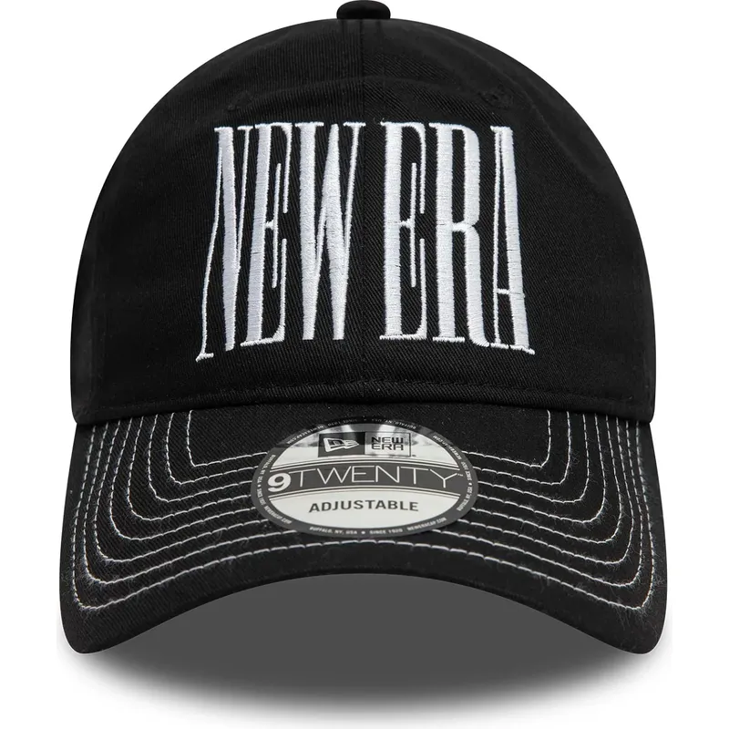 schwarze-gebogene-kappe-9twenty-workmark-von-new-era schwarze-gebogene-kappe-9twenty-workmark-von-new-era