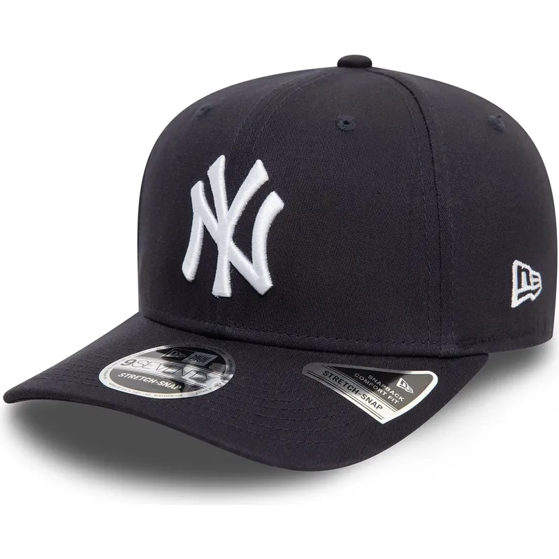 marineblaue-gebogene-snapback-kappe-9seventy-stretch-snap-der-new-york-yankees-mlb-von-new-era marineblaue-gebogene-snapback-kappe-9seventy-stretch-snap-der-new-york-yankees-mlb-von-new-era