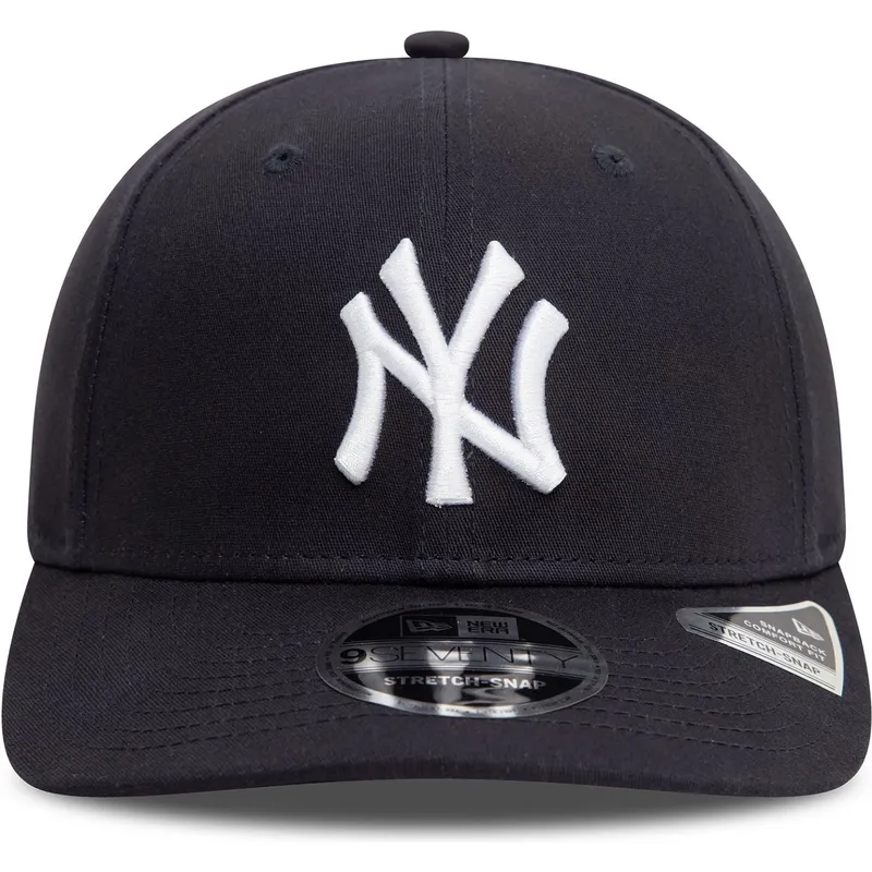 marineblaue-gebogene-snapback-kappe-9seventy-stretch-snap-der-new-york-yankees-mlb-von-new-era marineblaue-gebogene-snapback-kappe-9seventy-stretch-snap-der-new-york-yankees-mlb-von-new-era
