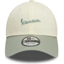 casquette-courbee-verte-claire-ajustable-9forty-contrast-side-vespa-piaggio-new-era