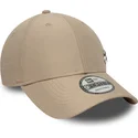 braune-verstellbare-curved-cap-9forty-flawless-der-new-york-yankees-mlb-von-new-era