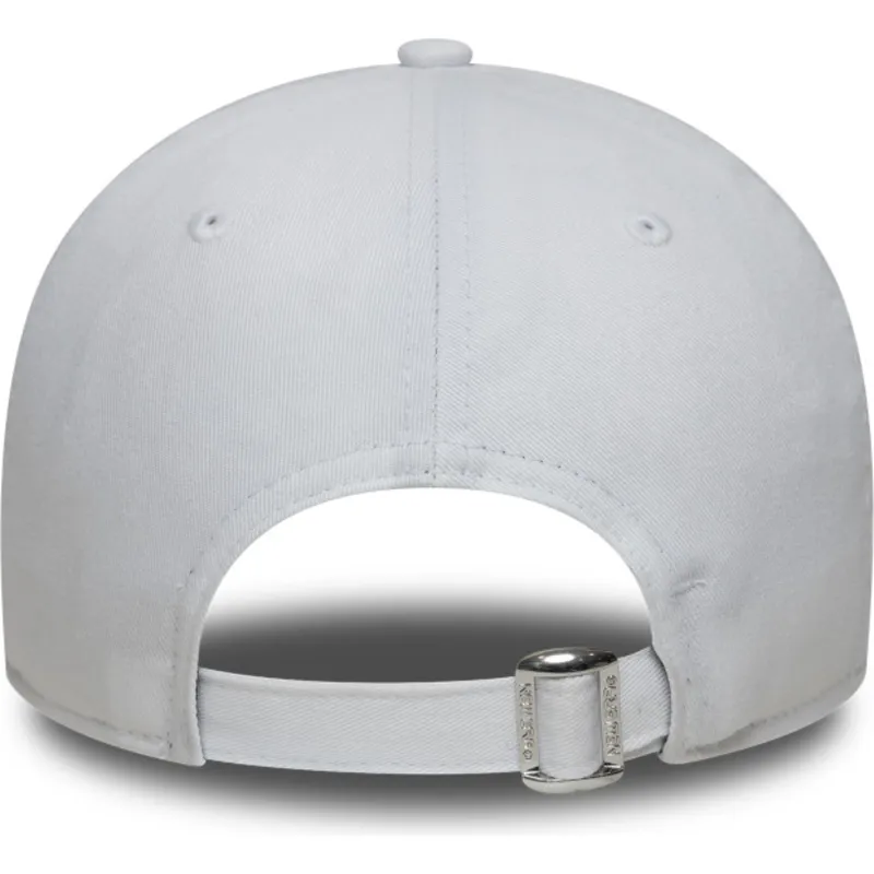 weisse-verstellbare-curved-cap-9forty-outline-der-new-york-yankees-mlb-von-new-era